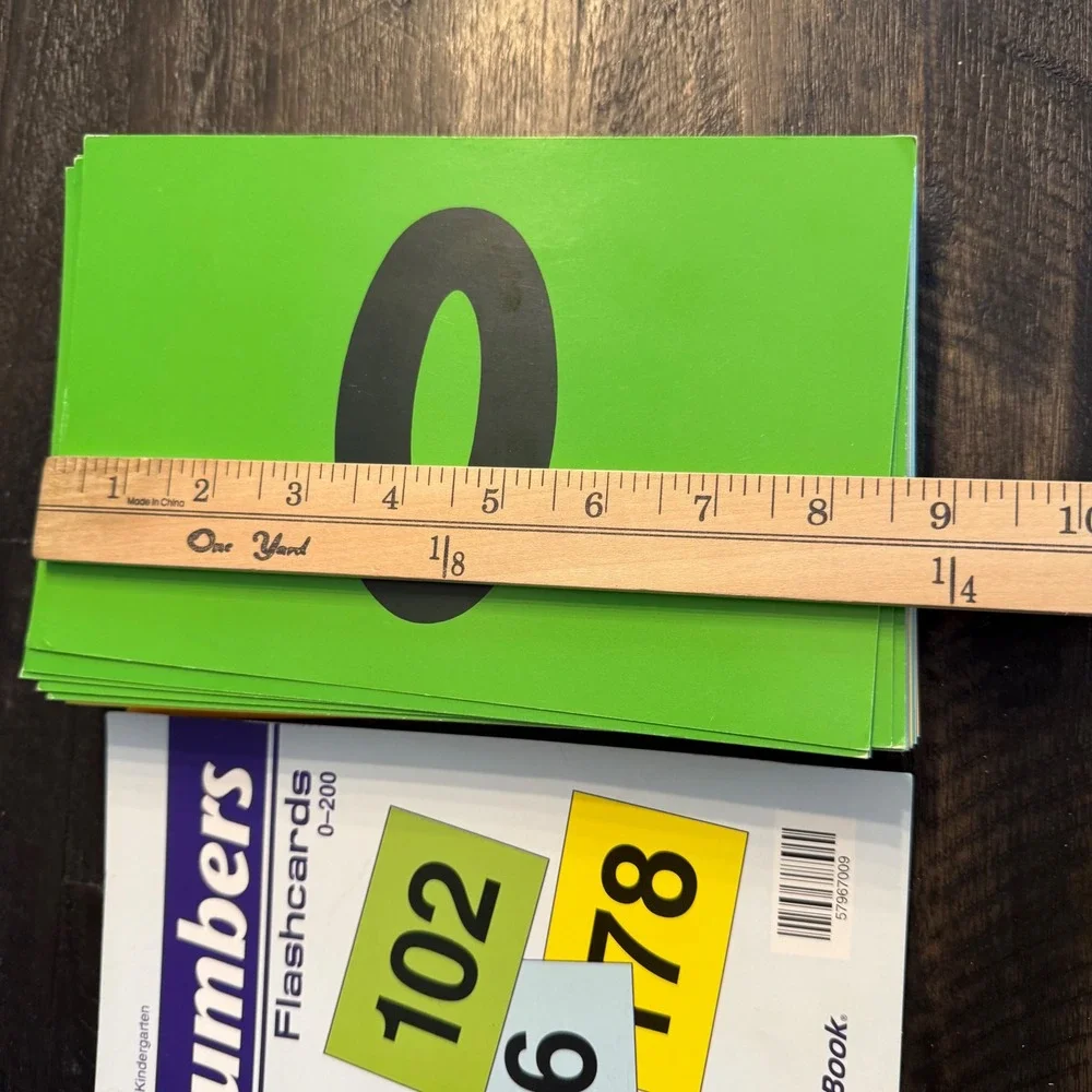 A Beka Book Numbers Flashcards 0-200 Preschool Kindergarten Math Homeschool